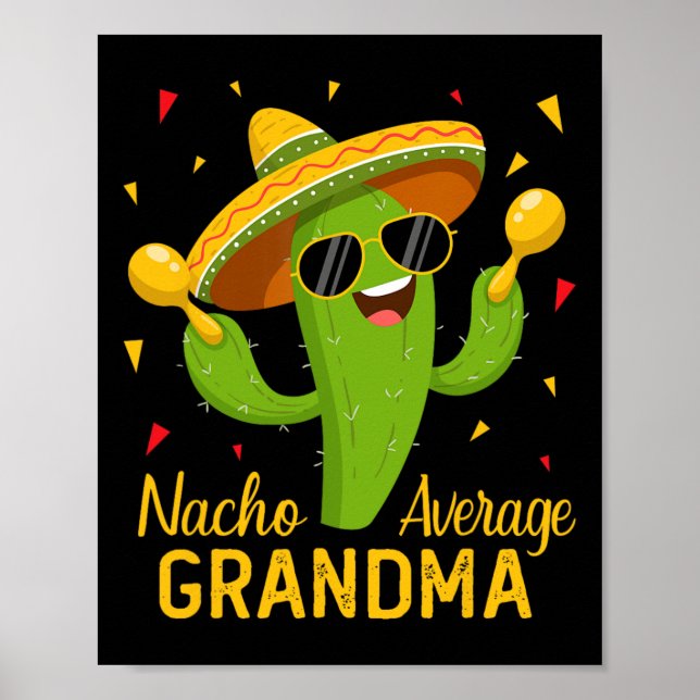 Póster Fiesta Nacho Promedio de Abuela Cinco De Mayo Fies (Frente)