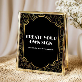 Póster Fiesta personalizada de Gatsby de los locos años 2