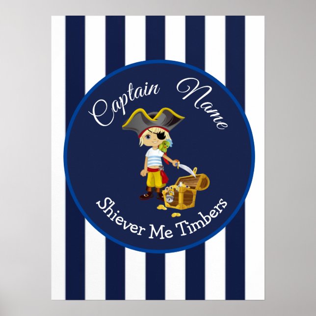 Póster Fiesta Pirata (Frente)