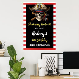 Póster Fiesta Pirata Témblame Mis Miembros