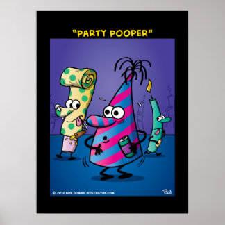 Póster "Fiesta Pooper"