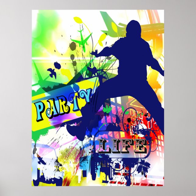 Póster Fiesta Poster de vida (Frente)