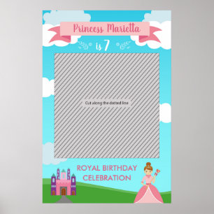 Póster Fiesta Princesa de marco para cabina fotográfica