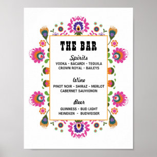 Póster Fiesta Rótulo La fiesta de boda del Fiesta de Bar