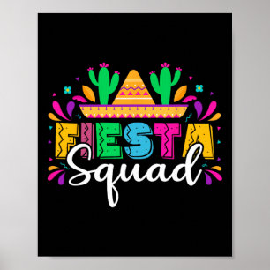 Póster Fiesta Squad Fiesta Mexicano Cinco De Mayo