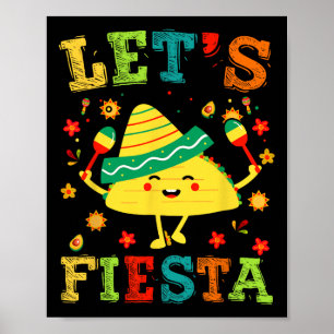 Póster Fiesta Taco Cinco De Mayo Niños Mexi