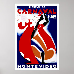 Póster Fiestas de Carnaval ~ Montevideo
