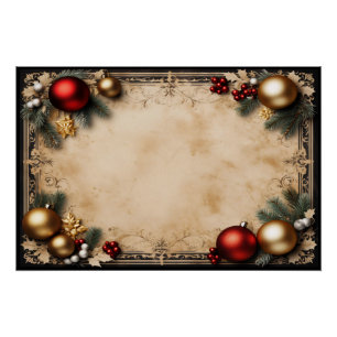 Póster Fiestas de Oro y Rojo