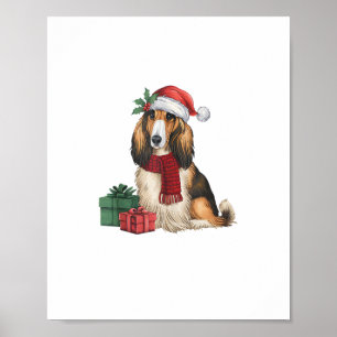 Póster Fiestas de perros hackers afganos celebran Santa D