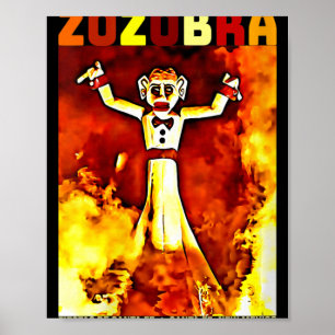 Póster Fiestas De Sante Fe Nuevo México Zozobra Para Muje