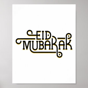 Póster Fiestas islámicas de Eid Mubarak Eid Al Fitr Musul