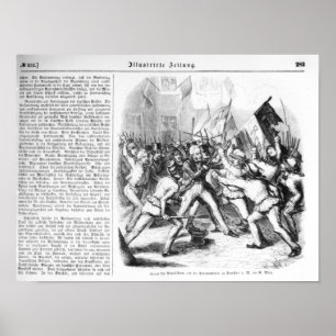 Póster Fight between the Republicans & Parliament
