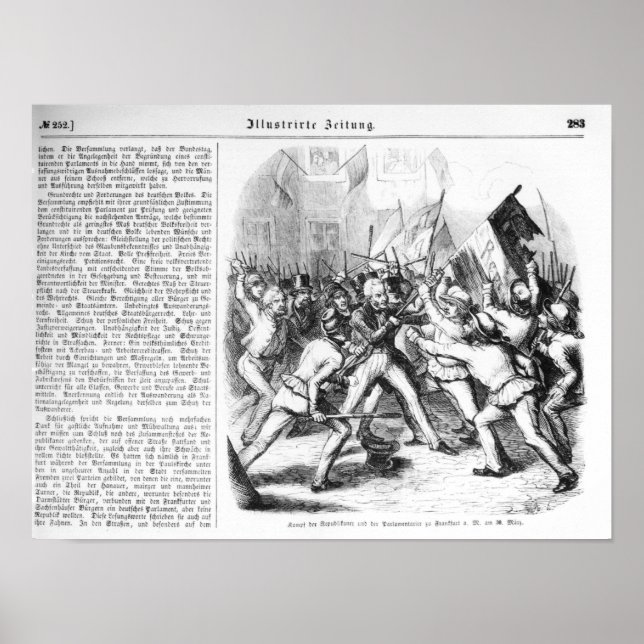 Póster Fight between the Republicans & Parliament (Frente)