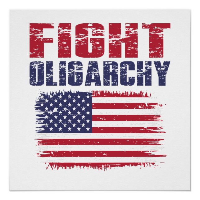 Póster Fight Oligarchy Protest (Anverso)