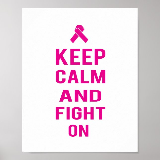 Póster Fight On Pink (standard picture frame size) (Frente)