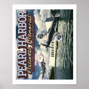 PÓSTER FIGHTER AIRCRAFT - PEARL HARBOR NATIONAL MEMORIAL 