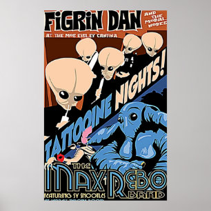 Póster Figrin Dan Cantina Band