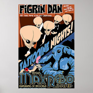 Póster Figrin Dan Cantina Band