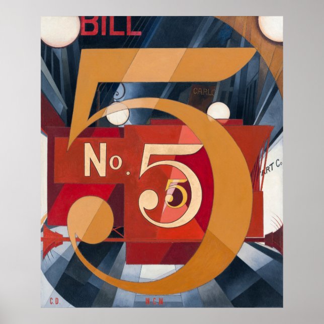 Póster Figura 5 en oro (Frente)