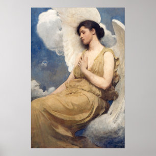 Póster Figura alada, pintura famosa