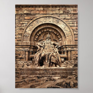 Póster Figura de Barbarossa, de Kyffhauser y del