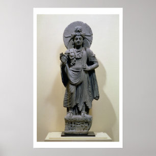 Póster Figura de Bodhisattva, de Mekha-Sanda cerca de Sha