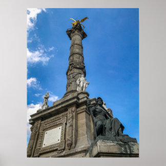 Póster Figura de Bronce Sentada, Ciudad de México