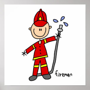 Póster Figura de Fireman Stick