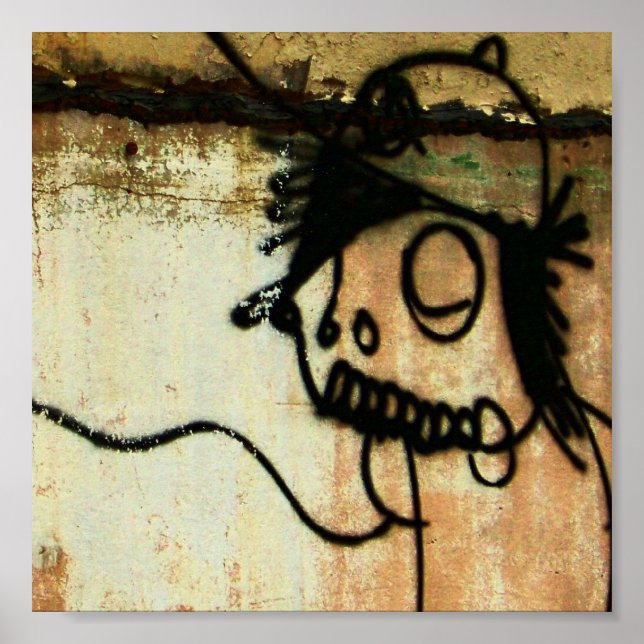 Póster figura de grafitti (Frente)