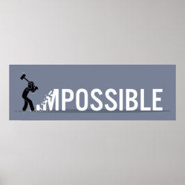 Póster Figura de inserción imposible