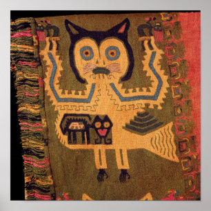 Póster Figura de lana de un jaguar, cultura de Paracas