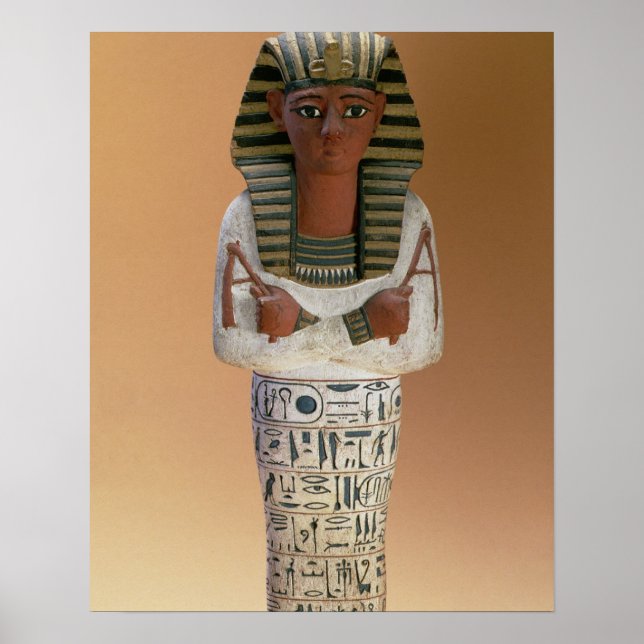 Póster Figura de Shabti de Ramesses IV, Nuevo Reino (estu (Frente)