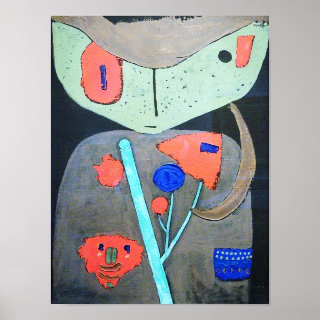 Póster Figura del Teatro Oriental, Paul Klee (Frente)