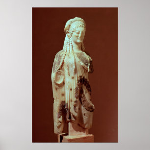 Póster Figura Kore, c.510 a. C.