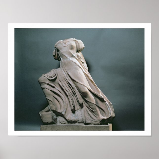 Póster Figura ninfa, acroterio del templo de Phigal (Frente)