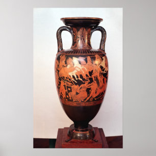 Póster Figura roja amphora del ático