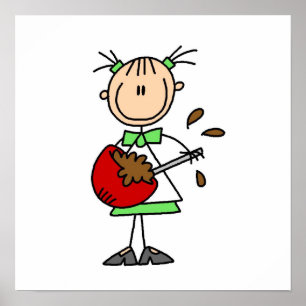 Póster Figura talud de mezcla del palillo del panadero