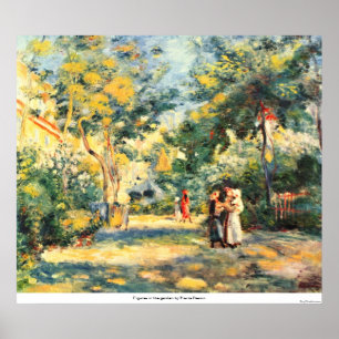 Póster Figuras en el jardín de Pedro Renoir