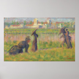 Póster Figuras en un paisaje