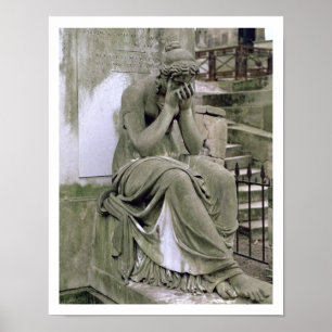 Póster Figure of Grief, from the tomb of Pierre Gareau (d