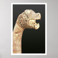 Figurehead de un Viking Longship, encontrado en Os