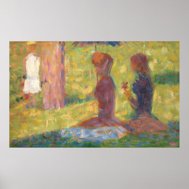 Póster Figures, La Grande Jatte - Georges Seurat Fine Art (Frente)