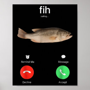Póster Fih Llamada Recordarme Mensaje Rechazar Aceptar Te