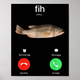 Póster Fih Llamando Recordarme Mensaje Rechazar Aceptar T