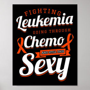 Póster Fijación de la leucemia: regalo de quimioterapia c