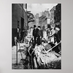 Póster Fijación de una tubería