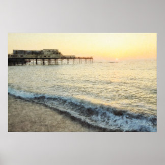 Póster Fijación del canvas de Sun Aberystwyth