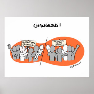 Póster ¡Fijar “cambian por el ejemplo! ”