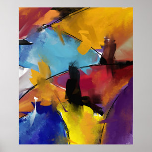 Póster Fijar Extra Gran modelo “Abstract 1412 "