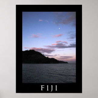 Póster Fijian Sunset